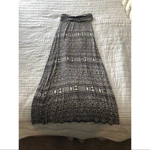 Aztec Pattern Maxi Skirt
